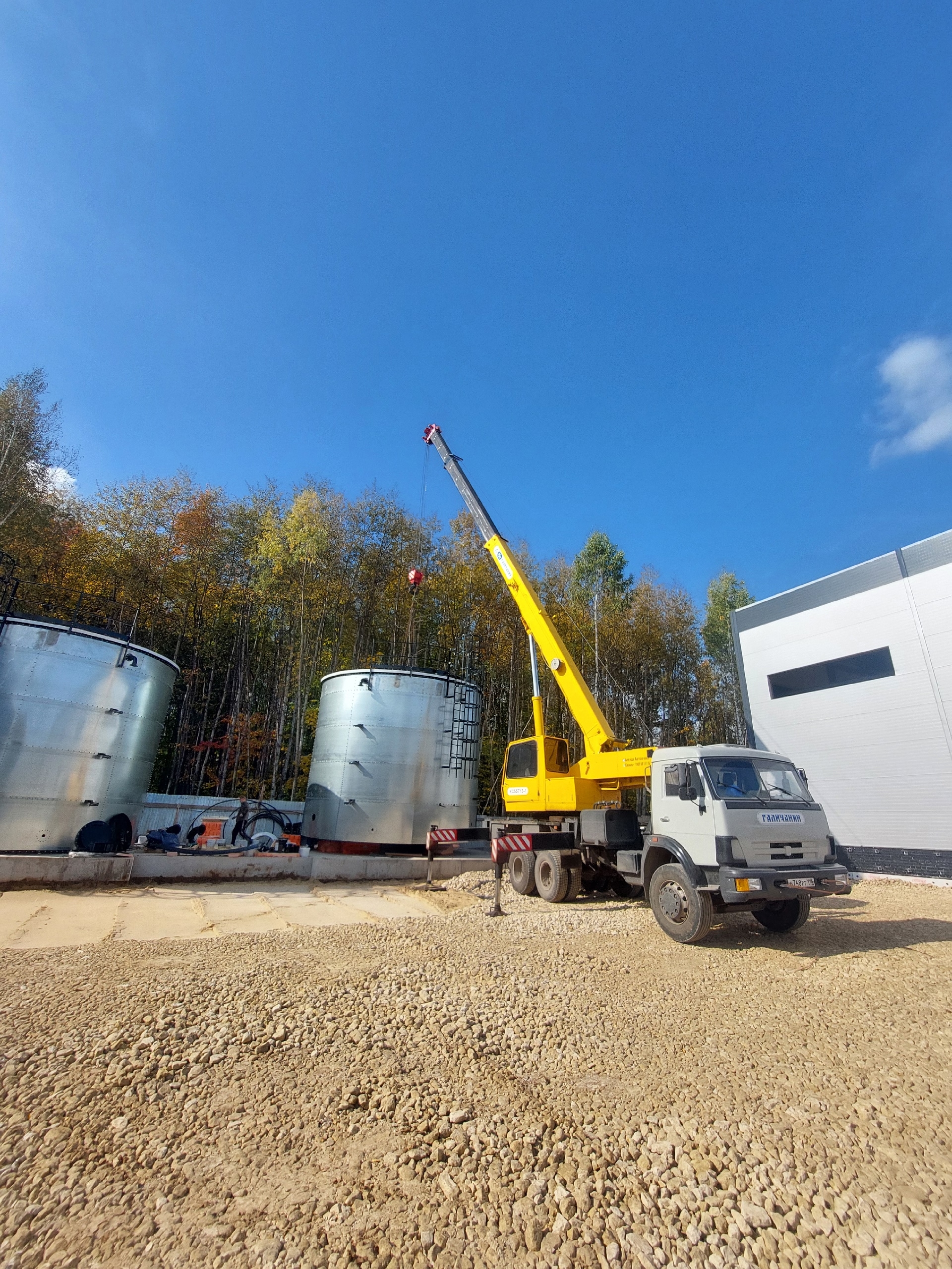 Mонтаж емкости, промзона Казань